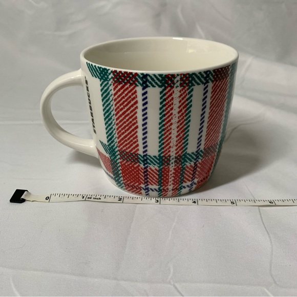 Starbucks Festive Plaid Mug - Red, Green, and White - Picture 6 of 7